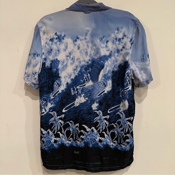 OVADIA & SONS Shirt Men Size Small Hawaiian Surf Button Down - Picture 5 of 9